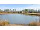 Scenic view of a large pond reflecting the sky, surrounded by trees and natural vegetation at 589 Loop Circle, Longs, SC 29568