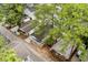 Aerial view of cozy homes nestled among mature trees in a quiet neighborhood at 6001 - 1498 S Kings Hwy., Myrtle Beach, SC 29575