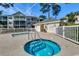 Outdoor hot tub and small wading pool next to a building for pool access at 601 Hillside Dr. N # 3704, North Myrtle Beach, SC 29582