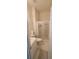 Clean bathroom features a glass-enclosed shower, a toilet and a white vanity at 700 Two Rivers Ct., Myrtle Beach, SC 29579
