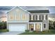 Charming two-story home featuring a symmetrical facade, attached garage, and manicured lawn at 752 Choctaw Dr., Conway, SC 29526