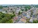 Picturesque aerial view of a charming coastal community with tree-lined streets and colorful beach homes at 820 9Th Ave. S, North Myrtle Beach, SC 29582