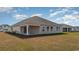 Spacious backyard and covered patio offer outdoor living and entertaining opportunities at 869 Farmers Passage Loop, Loris, SC 29569