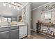 Charming kitchen space overlooking the dining area featuring lovely coastal decorations at 9501 Shore Dr. # A-311, Myrtle Beach, SC 29572