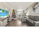 Spacious open living area with a decorated Christmas tree at 9501 Shore Dr. # A-311, Myrtle Beach, SC 29572
