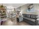 Comfortable living room with adjacent dining and kitchen space at 9501 Shore Dr. # A-311, Myrtle Beach, SC 29572
