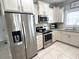 Well-lit kitchen with stainless steel appliances, light cabinets, and a tile backsplash at 1029 Ray Costin Way # Villa 909, Murrells Inlet, SC 29576