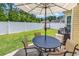Private backyard with patio furniture and grill, perfect for outdoor entertaining at 135 Maggie Way, Myrtle Beach, SC 29588