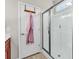 Bathroom featuring a sleek glass-enclosed shower and a convenient robe hook on the door at 135 Maggie Way, Myrtle Beach, SC 29588