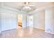 Bedroom with light-colored walls, wood-look floors, and double closets at 1550 Spinnaker Dr. # 3123, North Myrtle Beach, SC 29582