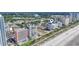 Aerial view of the beach, hotels, and Broadway at the Beach at 1708 N Ocean Blvd. # 101, Myrtle Beach, SC 29577