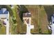 Aerial view of home, driveway, and landscaping at 1727 Cane Branch Rd., Loris, SC 29569