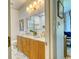 Sleek bathroom with double sinks, marble countertops, and modern fixtures at 203 Broad St., Georgetown, SC 29440