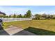 Spacious backyard featuring a white picket fence and green lawn at 2336 Windmill Way, Myrtle Beach, SC 29579