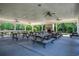 Shaded community picnic area featuring picnic tables and a brick fireplace and grill at 24 Willowbend Dr., Murrells Inlet, SC 29576