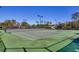 Well maintained tennis courts with lighting, surrounded by mature trees and landscaping at 24 Willowbend Dr., Murrells Inlet, SC 29576