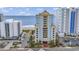 View of the beachfront building and well-maintained parking at 2501 S Ocean Blvd. # 111, Myrtle Beach, SC 29577