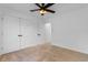 Spacious bedroom includes closet and ceiling fan at 2595 Buck Scrape Rd., Myrtle Beach, SC 29588