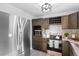 Updated kitchen featuring stainless steel appliances, modern countertops, and ample cabinet space at 2595 Buck Scrape Rd., Myrtle Beach, SC 29588