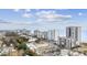Coastal skyline with high-rise condos along the beach and ocean views at 2600 S Ocean Blvd. # 108, Myrtle Beach, SC 29577