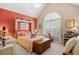 Bright bedroom with vaulted ceiling, neutral carpet, and a cozy atmosphere at 2636 Brick Dr., Longs, SC 29568