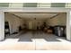 Spacious two car garage offering ample storage space for vehicles and other belongings at 281 Lumbee Circle, Pawleys Island, SC 29585