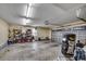 Spacious garage with a functional workout area and storage at 301 Farmtrac Dr., Aynor, SC 29544