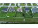 Aerial view of neighborhood homes with well-manicured lawns at 348 Basswood Ct., Conway, SC 29526