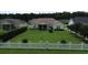 Aerial view of the backyard with a white picket fence at 348 Basswood Ct., Conway, SC 29526