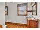 Bathroom with sink and wood-trimmed window at 3659 Jordan Landing Rd., Murrells Inlet, SC 29576