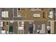 Detailed floor plan showcases the layout of the home with bedrooms, living areas, and kitchen at 3759 Green Sea Rd., Green Sea, SC 29545