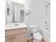 Clean bathroom with a light wood vanity, large mirror, and tiled shower-tub combination at 3762 Citation Way # 1023, Myrtle Beach, SC 29577