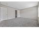 The bedroom features neutral carpeting and multiple doors for closet and bathroom access at 3768 Green Sea Rd., Green Sea, SC 29545