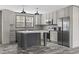 The spacious kitchen features stainless appliances, ample cabinetry, and a functional island at 3768 Green Sea Rd., Green Sea, SC 29545