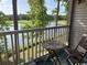 Balcony with outdoor seating and a view of the lake and golf course at 398 Blue Stem Dr. # 59E, Pawleys Island, SC 29585