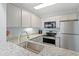 Well-equipped kitchen with granite countertops and stainless steel appliances, ready for culinary adventures at 435 Ocean Creek Dr. # 2722, Myrtle Beach, SC 29572