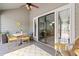 Inviting outdoor patio area perfect for entertaining or relaxing, accessible from the living area at 435 Ocean Creek Dr. # 2722, Myrtle Beach, SC 29572