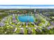 Aerial view of a beautiful lakeside community with well-manicured lawns at 455 Hyacinth Loop, Murrells Inlet, SC 29576