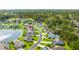 Aerial view of homes in a neighborhood, many backing onto the lake at 455 Hyacinth Loop, Murrells Inlet, SC 29576