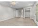 Bright bedroom with neutral carpet, walk in closet, and ensuite bathroom with great natural light at 505 Beaty St., Conway, SC 29526