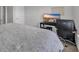 Bedroom with an office setup and a TV for entertainment at 553 Pier Ct., Longs, SC 29568