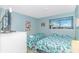 This bedroom features two beds and coastal decor at 5905 S Kings Hwy. # 1816 Rt, Myrtle Beach, SC 29575