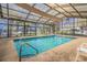 Enjoy swimming year-round in this indoor pool with a translucent roof and surrounded by views at 703 Riverwalk Dr. # 303, Myrtle Beach, SC 29579
