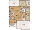 Detailed floor plan showcasing the layout with kitchen, bedrooms, and garage at 718 Upton Way, Myrtle Beach, SC 29579