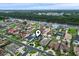 Aerial view showcasing the home's location, water access, and the surrounding community at 853 Bluffview Dr., Myrtle Beach, SC 29579