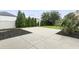 Private backyard with a concrete patio and lush greenery at 853 Bluffview Dr., Myrtle Beach, SC 29579