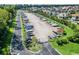 Aerial view of a boat storage area, showing many boats and trailers at 853 Bluffview Dr., Myrtle Beach, SC 29579