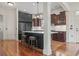 Gourmet kitchen featuring a center island, custom cabinets, and stainless steel appliances at 853 Bluffview Dr., Myrtle Beach, SC 29579