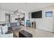 Living area features a full kitchen and comfortable furniture at 920 N Waccamaw Dr. # 1302, Garden City Beach, SC 29576