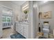 Stylish bathroom featuring a double vanity, ample storage, and neutral tones creating a serene atmosphere at 933 Wild Leaf Loop, Conway, SC 29526